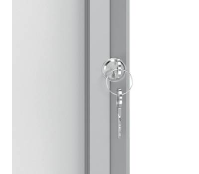 Bacheca per esterni fondo magnetico bianco 9 fogli A4 verticale - 16361 - 3