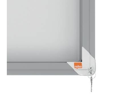 Bacheca per interni - fondo in metallo - 8 fogli - A4 - ante scorrevoli - Nobo - 1902569 - 5028252063777 - DMwebShop - 4