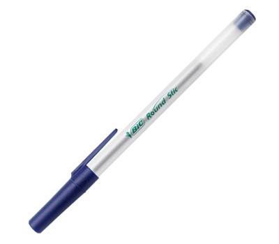 Penna a sfera a scatto con cappuccio ECOlutions punta 1 mm blu - 16018 - 2 Penna a sfera a scatto con cappuccio ECOlutions punta 1 mm blu - 16018 - 2