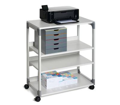 Mobile-carrello Multifunzione System 88 - 75 x 43,2 x 87,9 cm - 4 ripiani - con ruote - grigio - Durable - 3711-10 - 4005546301846 - DMwebShop - 1