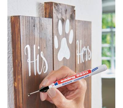 Marcatore Carpenter Pen 8850 - punta lunga e sottile - nero - Edding - E-8850/1 - 4004764880805 - DMwebShop - 4