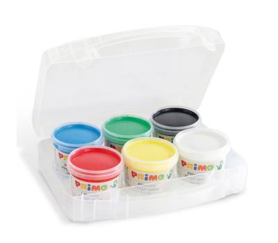 Ditacolor colori a dita - 100 ml - con pennello - valigetta 6 colori - Primo - 221TD100SP - 8006919002212 - DMwebShop - 1 Ditacolor colori a dita - 100 ml - con pennello - valigetta 6 colori - Primo - 221TD100SP - 8006919002212 - DMwebShop - 1