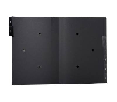 Classificatore numerico 1,7 Ordonator 25 x 33 cm nero - 17850 - 1