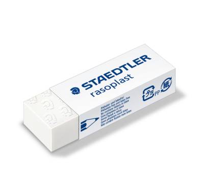 Gomma Rasoplast - 63 x 13 x 23 mm - bianco per matita - box 20 pezzi - Staedtler - 526B20 - 4007817530627 - DMwebShop - 1