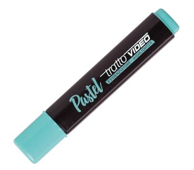 Evidenziatore Video pastel - punta a scalpello - da 1 - 5 mm - verde menta - conf. 12 pezzi - Tratto - 833505 - 8000825025198 - DMwebShop - 2