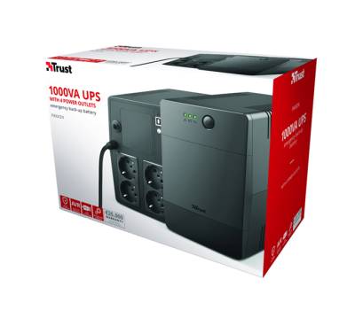 Gruppi di continuita' Paxxon 1000VA UPS - 4 porte - Trust - 23504 - 8713439235043 - DMwebShop - 2