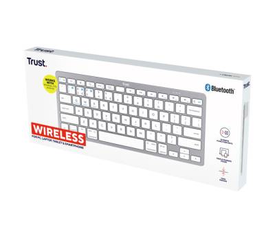 Tastiera wireless bluetooth - argento - Trust - 24652 - 8713439246520 - DMwebShop - 1