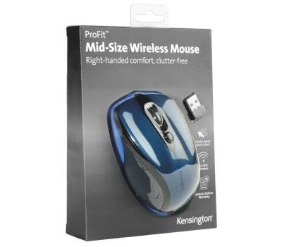 Mouse wireless Pro Fit - di medie dimensioni - blu zaffiro - Kensington - K72421WW - 85896724216 - DMwebShop - 3