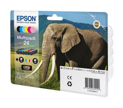 Cartuccia Multipack EPSON Inkjet 24 confezione 6 cartucce Originale - 17699 - 1