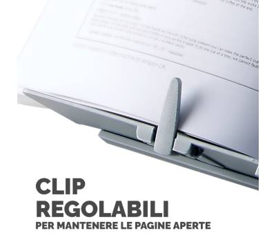 Leggio Booklift formati A4 A3 silver - 19763 - 3