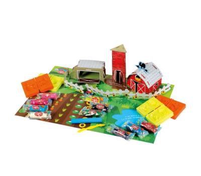 Dido' Farm - 10 salsiciotti - con formine e scenario 3d - Dido - 350200 - 8000144006526 - DMwebShop - 1