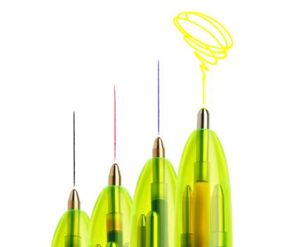 Penna a sfera a scatto multifunzione 4 Colors Fluo punta 1,0-1,6 mm - 19148 - 3