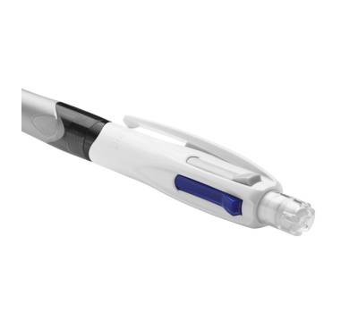 Penna a sfera a scatto multifunzione 4 Colors nero blu rosso fusto grigio - 19149 - 2