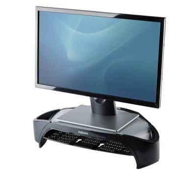 Supporto monitor plus - vaschetta e scomparti - Fellowes - 8020801. - 43859552665 - DMwebShop - 1