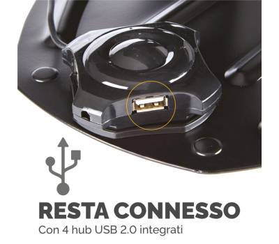 Supporto notebook Professional Series hub USB leggio - 19004 - 4
