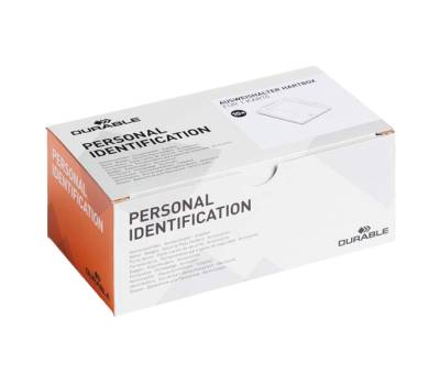 Portabadge rigido 5,4 x 8,7 cm trasparente - 18810 - 2