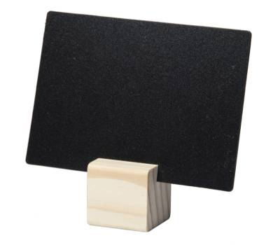 Supporti wood per targhette 6 targhette incluse set 12 pezzi - 18681 - 1
