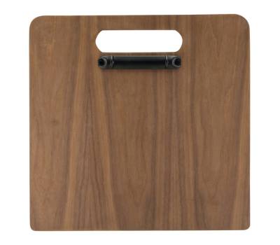 PortaMenu a tagliere con anelli Chopping Board 32 x 24 cm legno di noce - 18685 - 2