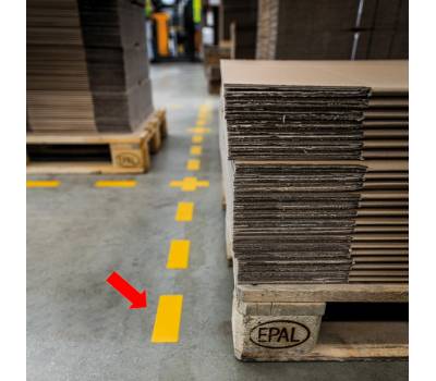 Adesivi da terra - Striscia - 10 x 15 cm - conf. 10 pezzi - Durable - 1703-04 - 4005546983592 - DMwebShop - 1