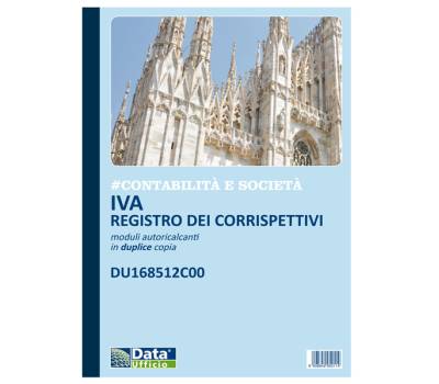 Blocco registro corrispettivi - 12-12 copie autoricalcanti - 29,7 x 21,5 cm - Data Ufficio - DU168512C00 - 8008842585565 - DMwebShop - 1