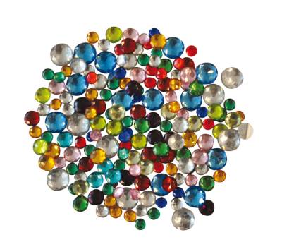 Gemme Kristall tonde diametro 6 10 mm colori assortiti Deco 12619 - 21335 - 1