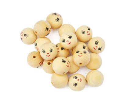 Faccine in legno colore naturale diametro 30 mm Deco 12637 - 21321 - 1