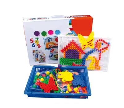 Set chiodini e infilature in plastica - colori assortiti - Cwr - 12352 - 8004957123524 - DMwebShop - 1