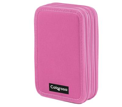 Astuccio Colors 3 zip - 13 x 20 x 7,5 cm - tessuto - colori assortiti - conf. 6 pezzi - Colorosa - 368300.1 - 8004428065308 - DMwebShop - 1