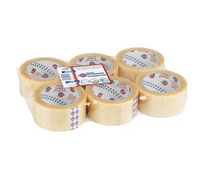 Nastro adesivo 330 - 5 cm x 66 mt - PVC - trasparente - conf. 6 pezzi - Eurocel - 000112366 - 30778A - DMwebShop - 1