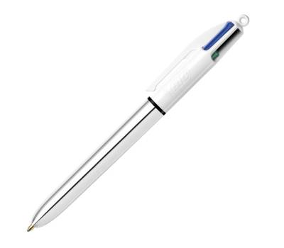 Penna sfera scatto multifunzione 4 Colours Shine - punta 1 mm - fusto colori assortiti - scatola 12 pezzi - Bic - 964775 - 3086123537637 - DMwebShop - 1