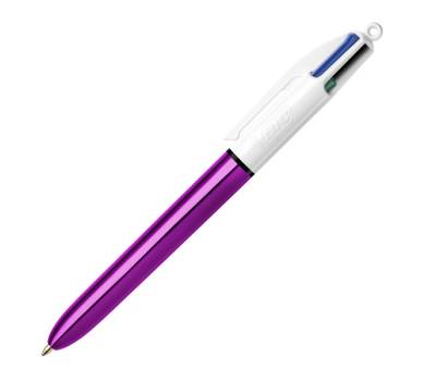 Penna sfera scatto multifunzione 4 Colours Shine - punta 1 mm - fusto colori assortiti - scatola 12 pezzi - Bic - 964775 - 3086123537637 - DMwebShop - 2