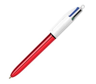 Penna sfera scatto multifunzione 4 Colours Shine - punta 1 mm - fusto colori assortiti - scatola 12 pezzi - Bic - 964775 - 3086123537637 - DMwebShop - 3