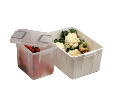 Contenitore Foodbox con coperchio - 58 x 38 x 26 cm - 40 lt - PPL riciclabile - bianco - Mobil Plastic - 143/40-BIM - 8004331143407 - DMwebShop - 1