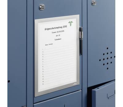 Cornice magnetica - Duraframe - A4 - 21 x 29,7 cm - argento - Durable - 4989-23 - 4005546989686 - DMwebShop - 1