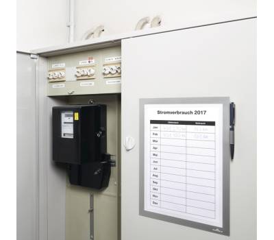 Cornice magnetica - Duraframe - A4 - 21 x 29,7 cm - argento - Durable - 4989-23 - 4005546989686 - DMwebShop - 4