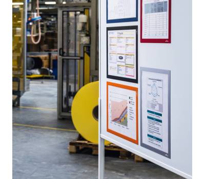 Cornice Duraframe Magnetic - A4 - 21 x 29,7 cm - arancio - conf. 5 pezzi - Durable - 4869-09 - 4005546405698 - DMwebShop - 1