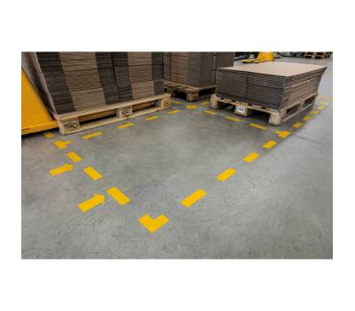 Adesivo da terra - FRECCIA - 10 x 20 cm - conf. 10 pezzi - Durable - 1705-04 - 4005546983639 - DMwebShop - 1