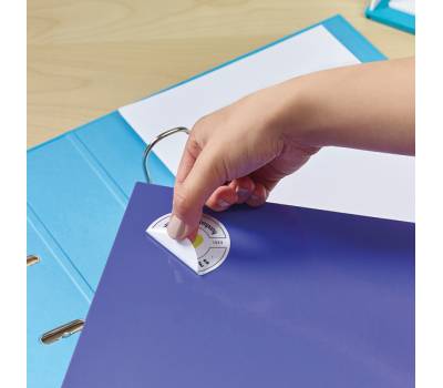 Etichette adesive tonde L4850 in carta rimovibili diametro 25 mm 48 etichette per foglio 25 fogli bianco Avery L4850REV - 22000 - 3