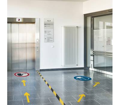 Adesivi da terra rimovibili Freccia - 10 x 0,02 x 20 cm - conf. 10 pezzi - Durable - 1048-04 - 4005546727202 - DMwebShop - 1