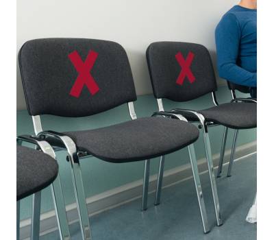 Adesivi da terra rimovibili Croce - 13,5 x 0,02 x 19,3 cm - conf. 5 pezzi - Durable - 1049-03 - 4005546727080 - DMwebShop - 2