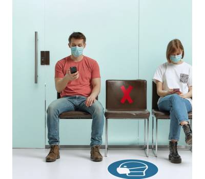 Adesivi da terra rimovibili Croce - 13,5 x 0,02 x 19,3 cm - conf. 5 pezzi - Durable - 1049-03 - 4005546727080 - DMwebShop - 3