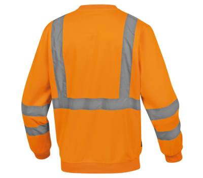 Felpa sportiva Astral - alta visibilita' - taglia L - arancio fluo - Deltaplus - ASTRAORGT - 3295249250355 - DMwebShop - 1