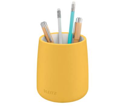 Porta penne Cosy - in ceramica - giallo - Leitz - 53290019 - 4002432127924 - DMwebShop - 1