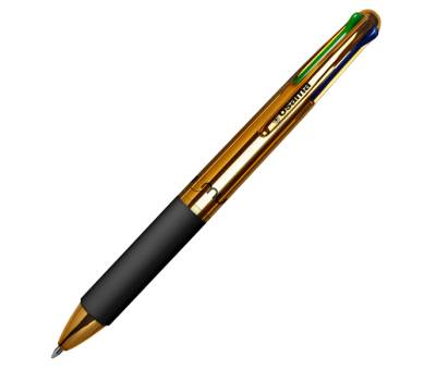 Astuccio penne a sfera Chrome - punta 1 mm - 4 colori - conf. 6 pezzi - Osama - OW 84006956 - 8059484006956 - DMwebShop - 1