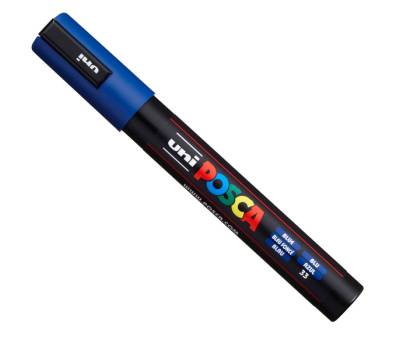 Marcatore Uni Posca PC5M - con coperchio argento - punta media - colori assortiti - gift box 18 pezzi - Uni Mitsubishi - M 84008608 - 8059484008608 - DMwebShop - 15