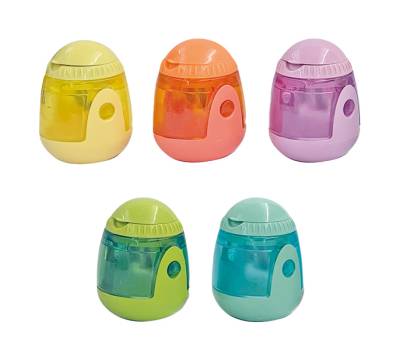 Temperamatite Ovetto - 2 fori - colori assortiti - conf. 6 pezzi - Arda - TE814SC - 8003438030511 - DMwebShop - 3 Temperamatite Ovetto - 2 fori - colori assortiti - conf. 6 pezzi - Arda - TE814SC - 8003438030511 - DMwebShop - 3