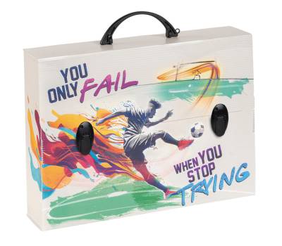 Valigetta polionda Sport 27 x 37,5 cm dorso 8 cm fantasie assortite - 23187 - 1