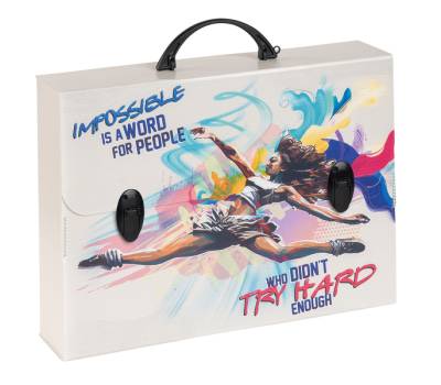 Valigetta polionda Sport 27 x 37,5 cm dorso 8 cm fantasie assortite - 23187 - 3