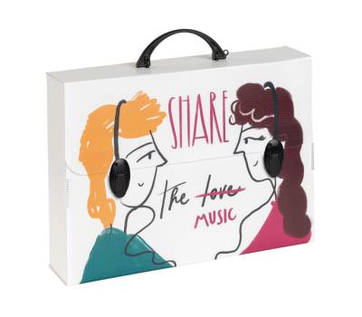 Valigetta polionda Smart 27 x 37,5 cm dorso 8 cm fantasie assortite - 23181 - 3