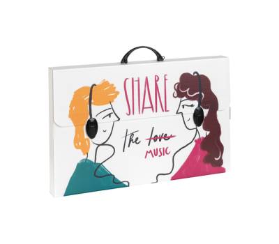 Valigetta polionda Smart 36,5 x 56,5 cm dorso 5,5 cm fantasie assortite - 23185 - 1